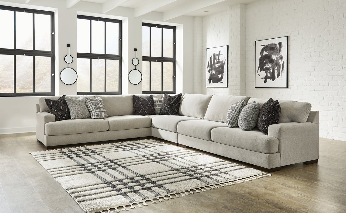 Artsie 4-Piece Sectional with Ottoman Royal Furniture