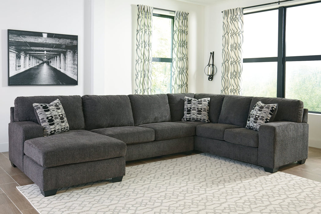 Ballinasloe 3-Piece Sectional with Ottoman Royal Furniture