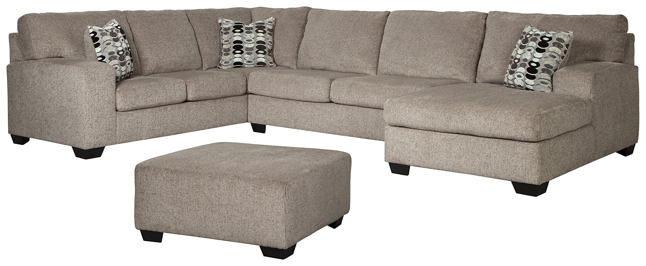 Ballinasloe 3-Piece Sectional with Ottoman Royal Furniture