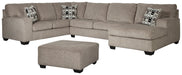 Ballinasloe 3-Piece Sectional with Ottoman Royal Furniture