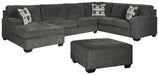 Ballinasloe 3-Piece Sectional with Ottoman Royal Furniture