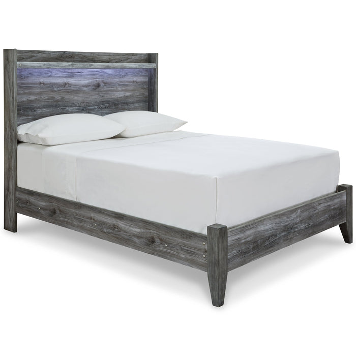 Baystorm Full Panel Bed with Mirrored Dresser Royal Furniture