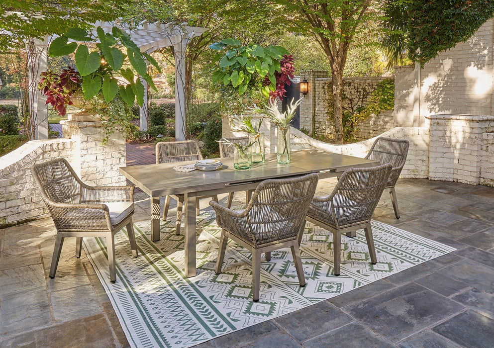 Beach Front Outdoor Dining Table and 6 Chairs Royal Furniture