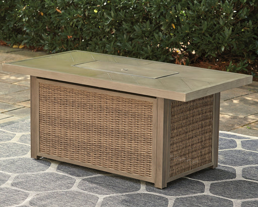 Beachcroft Rectangular Fire Pit Table Royal Furniture