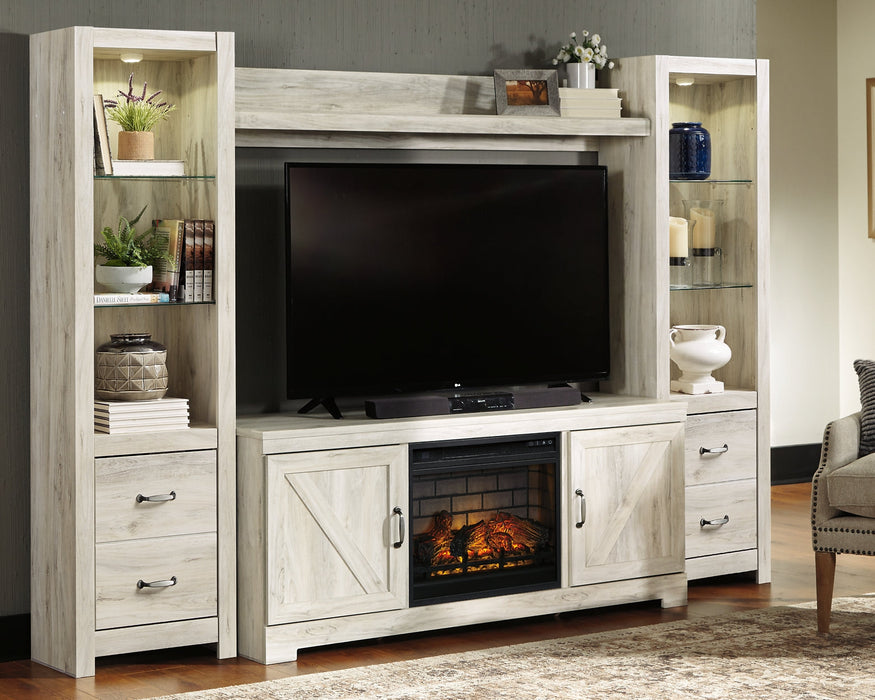 Bellaby 4-Piece Entertainment Center with Electric Fireplace Royal Furniture