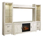 Bellaby 4-Piece Entertainment Center with Electric Fireplace Royal Furniture