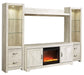 Bellaby 4-Piece Entertainment Center with Fireplace Royal Furniture