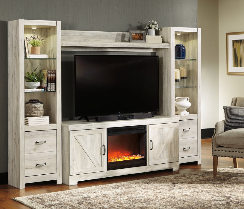 Bellaby 4-Piece Entertainment Center with Fireplace Royal Furniture