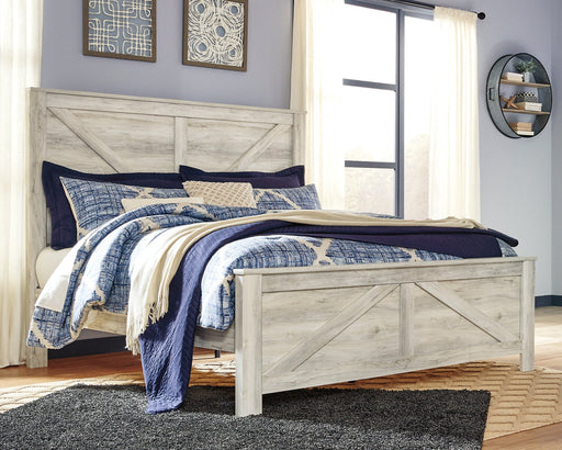 Bellaby King Crossbuck Panel Bed with Dresser Royal Furniture