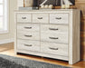 Bellaby King Crossbuck Panel Bed with Dresser Royal Furniture