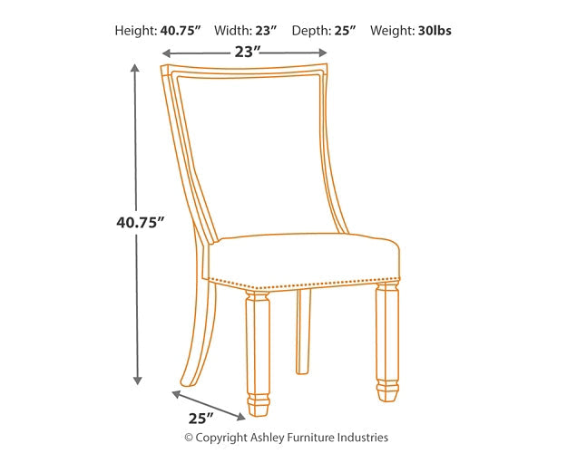 Bolanburg Dining Table and 6 Chairs Royal Furniture