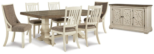 Bolanburg Dining Table and 6 Chairs with Storage Royal Furniture