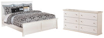 Bostwick Shoals Full Panel Bed with Mirrored Dresser, Chest and 2 Nightstands Royal Furniture