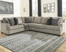 Bovarian 3-Piece Sectional with Ottoman Royal Furniture