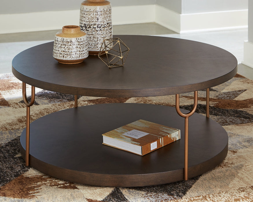 Brazburn Round Cocktail Table Royal Furniture