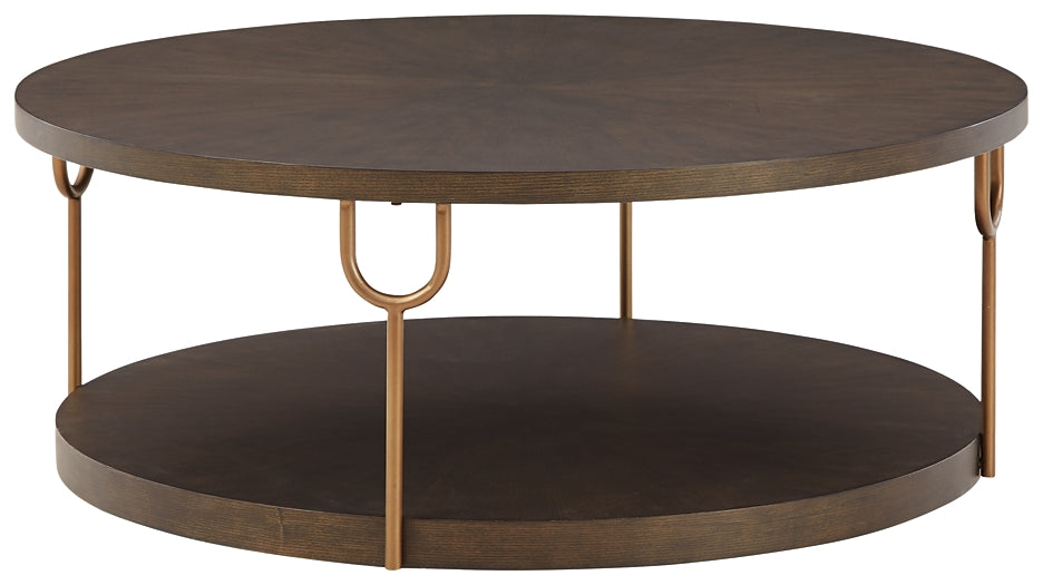 Brazburn Round Cocktail Table Royal Furniture