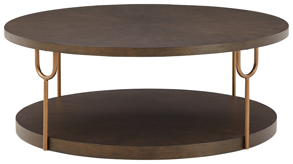 Brazburn Round Cocktail Table Royal Furniture