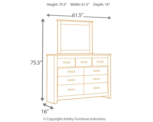 Brinxton Dresser and Mirror Royal Furniture