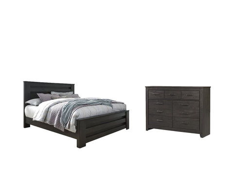 Brinxton King Panel Bed with Dresser Royal Furniture