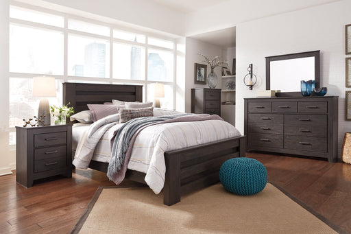 Brinxton Queen Panel Bed with Dresser Royal Furniture