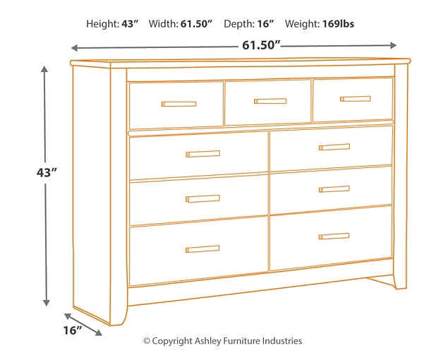 Brinxton Seven Drawer Dresser Royal Furniture