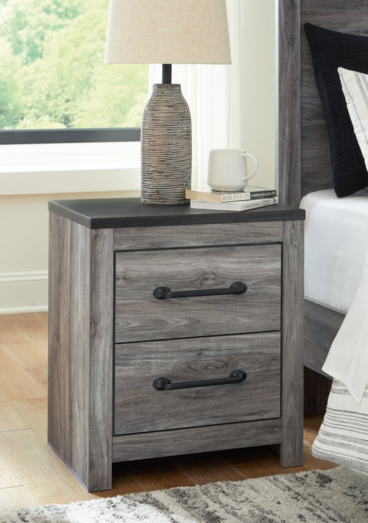 Bronyan Two Drawer Night Stand Royal Furniture