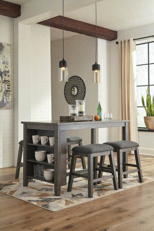 Caitbrook Counter Height Dining Table and 4 Barstools Royal Furniture