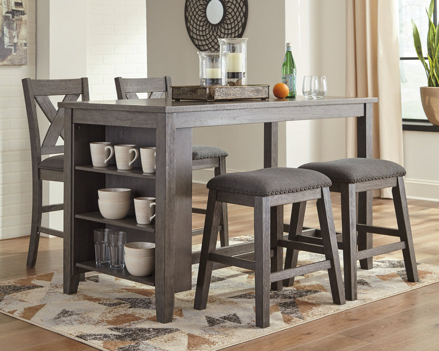 Caitbrook Counter Height Dining Table and 4 Barstools Royal Furniture