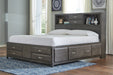 Caitbrook Queen Storage Bed with 8 Drawers with Dresser and Chest Royal Furniture