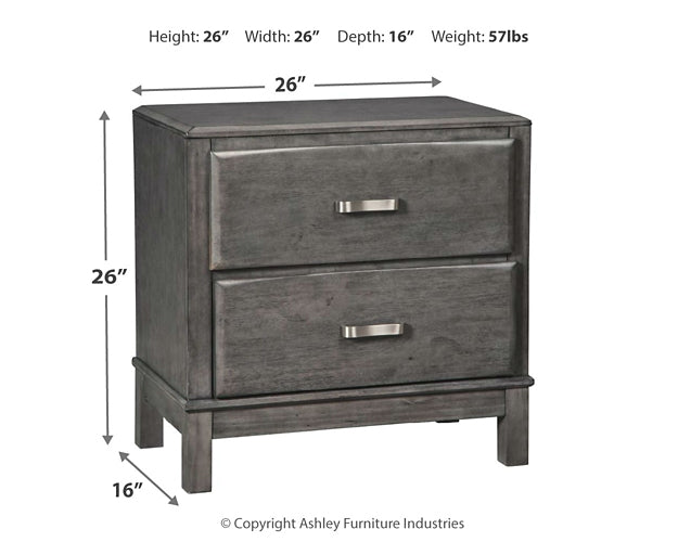 Caitbrook Queen Storage Bed with 8 Storage Drawers with Mirrored Dresser, Chest and Nightstand Royal Furniture