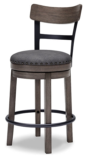 Caitbrook UPH Swivel Barstool (1/CN) Royal Furniture