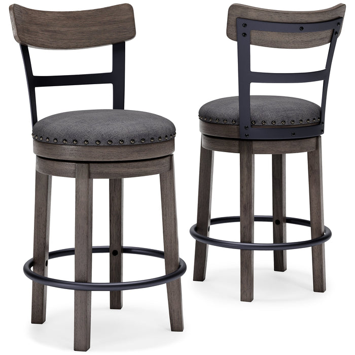 Caitbrook UPH Swivel Barstool (1/CN) Royal Furniture