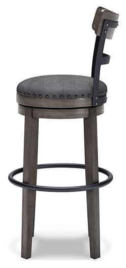 Caitbrook UPH Swivel Barstool (1/CN) Royal Furniture