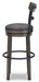 Caitbrook UPH Swivel Barstool (1/CN) Royal Furniture