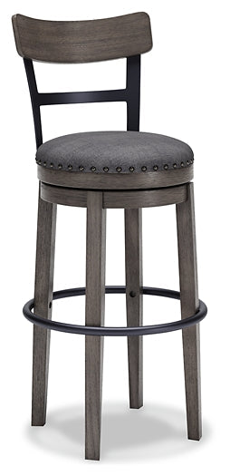 Caitbrook UPH Swivel Barstool (1/CN) Royal Furniture