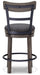 Caitbrook UPH Swivel Barstool (1/CN) Royal Furniture