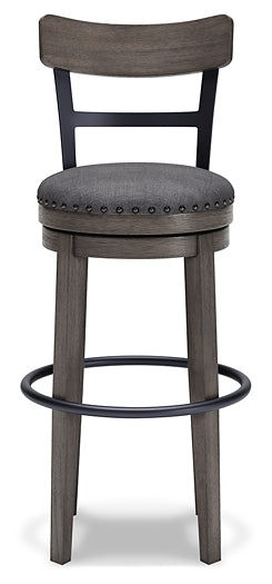 Caitbrook UPH Swivel Barstool (1/CN) Royal Furniture