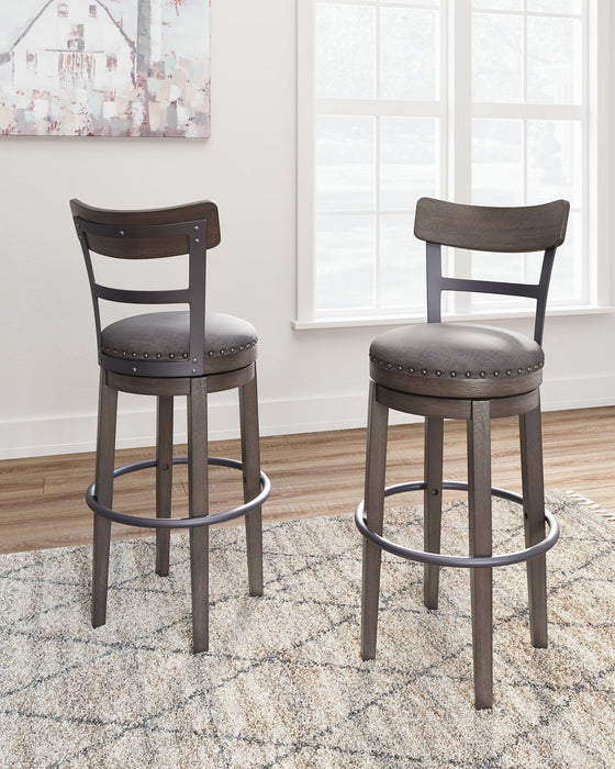 Caitbrook UPH Swivel Barstool (1/CN) Royal Furniture