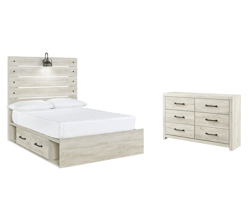 Cambeck Full Panel Bed with 4 Storage Drawers with Dresser Royal Furniture