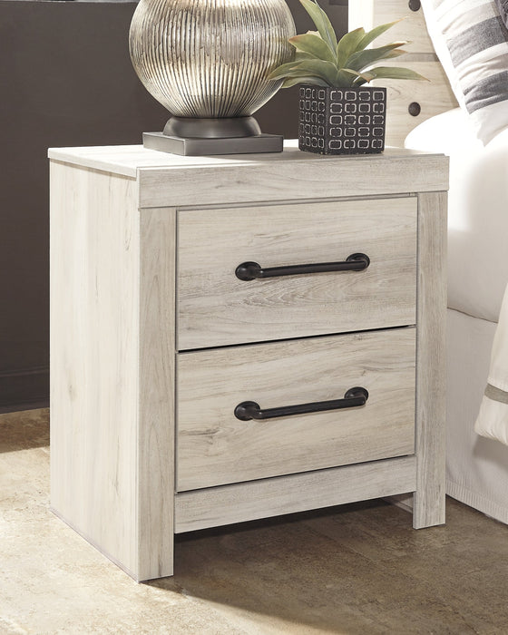 Cambeck Full Panel Bed with 4 Storage Drawers with Mirrored Dresser and 2 Nightstands Royal Furniture