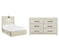 Cambeck Queen Panel Bed with 2 Storage Drawers with Dresser Royal Furniture