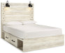 Cambeck Queen Panel Bed with 4 Storage Drawers with Dresser Royal Furniture