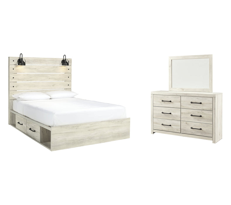 Cambeck Queen Panel Bed with 4 Storage Drawers with Dresser Royal Furniture