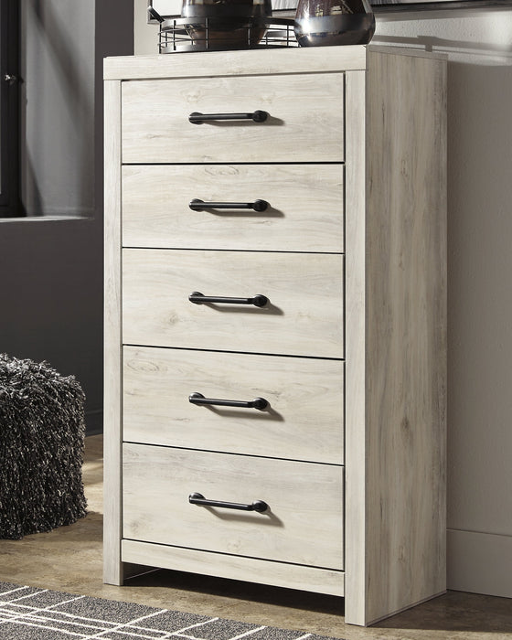 Cambeck Twin Panel Bed with 4 Storage Drawers with Mirrored Dresser and Chest Royal Furniture