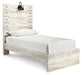 Cambeck Twin Panel Bed with Mirrored Dresser, Chest and 2 Nightstands Royal Furniture