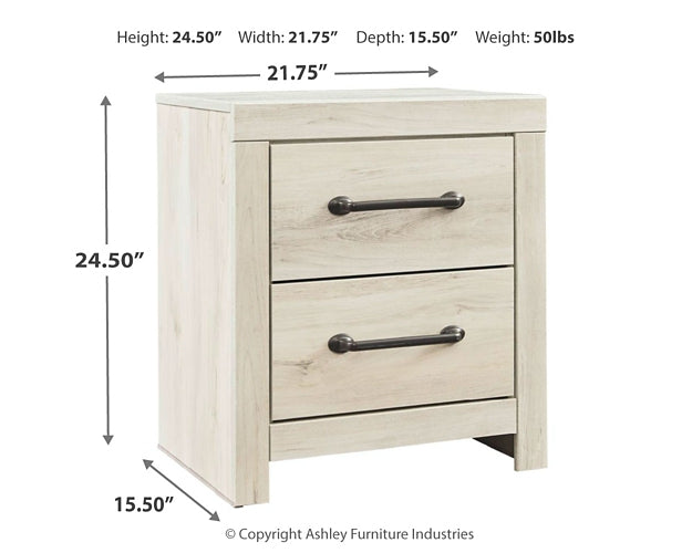 Cambeck Two Drawer Night Stand Royal Furniture