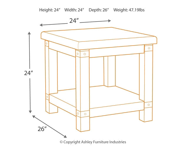 Carynhurst 2 End Tables Royal Furniture