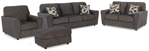 Cascilla Sofa, Loveseat, Chair and Ottoman Royal Furniture