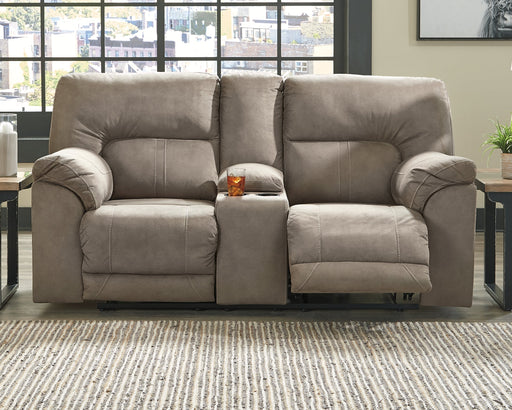 Cavalcade DBL REC PWR Loveseat w/Console Royal Furniture