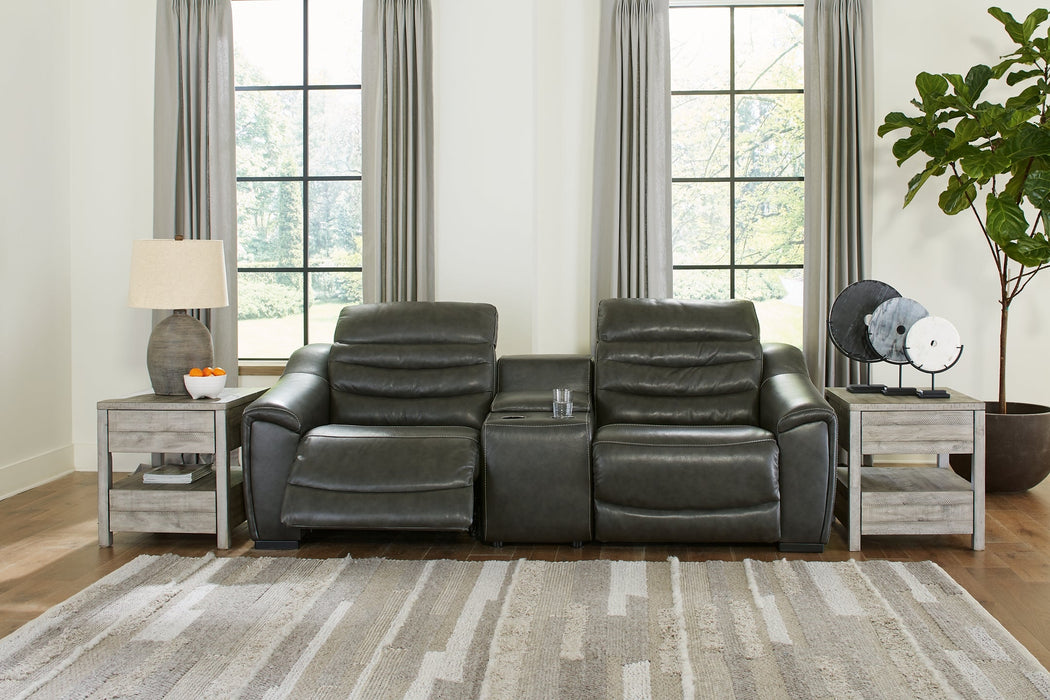 Center Line 3-Piece Sectional with Recliner Royal Furniture